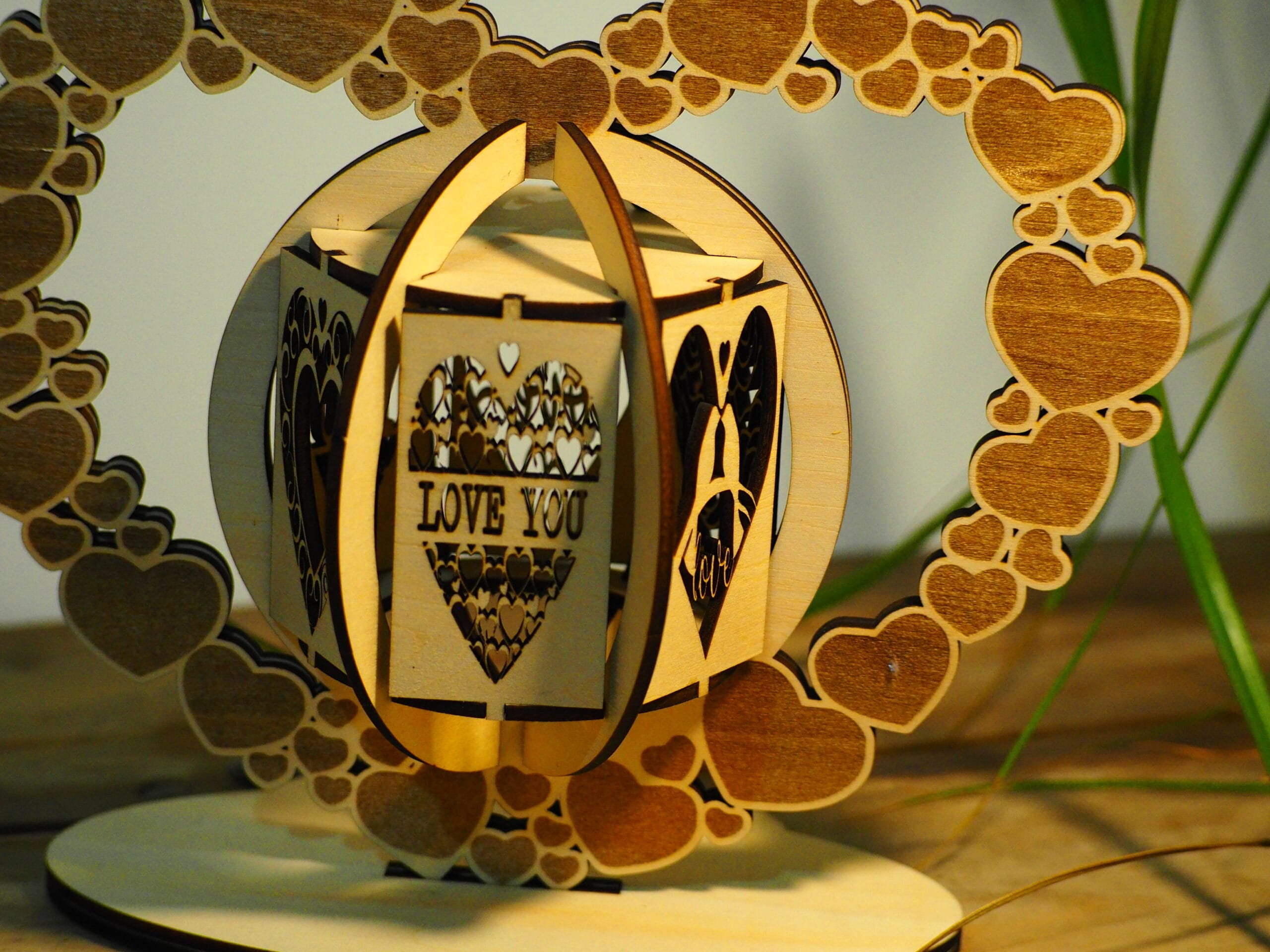 Décoration à poser - "Coeur gravé" – Image 2