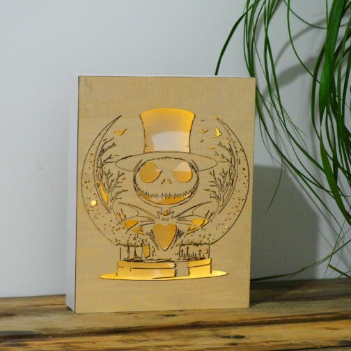 Cadre en bois Led personnalisable – 30x20cm