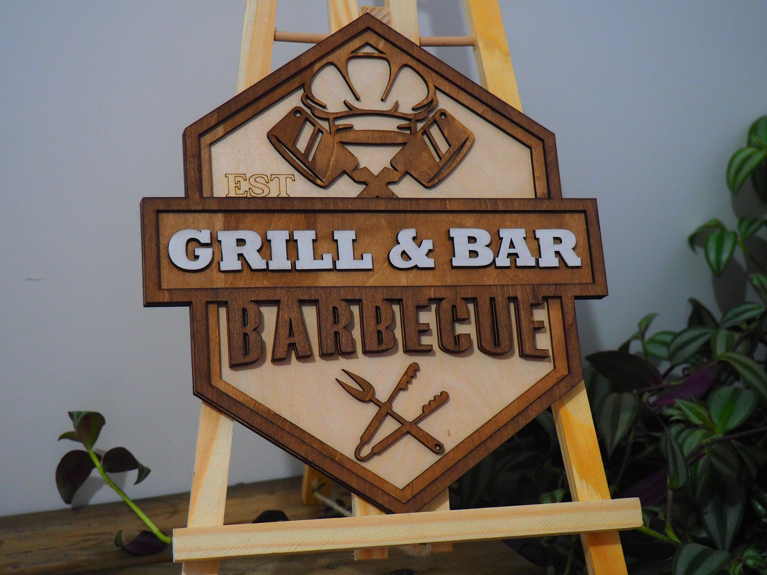 multicouche bois découpe laser grill & bar cadeau fete des pères