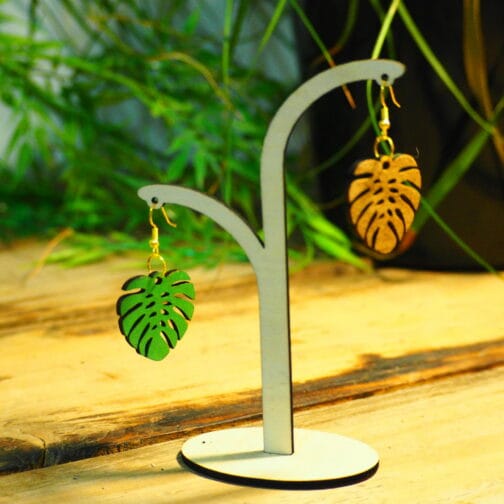 Boucles d'oreilles en bois