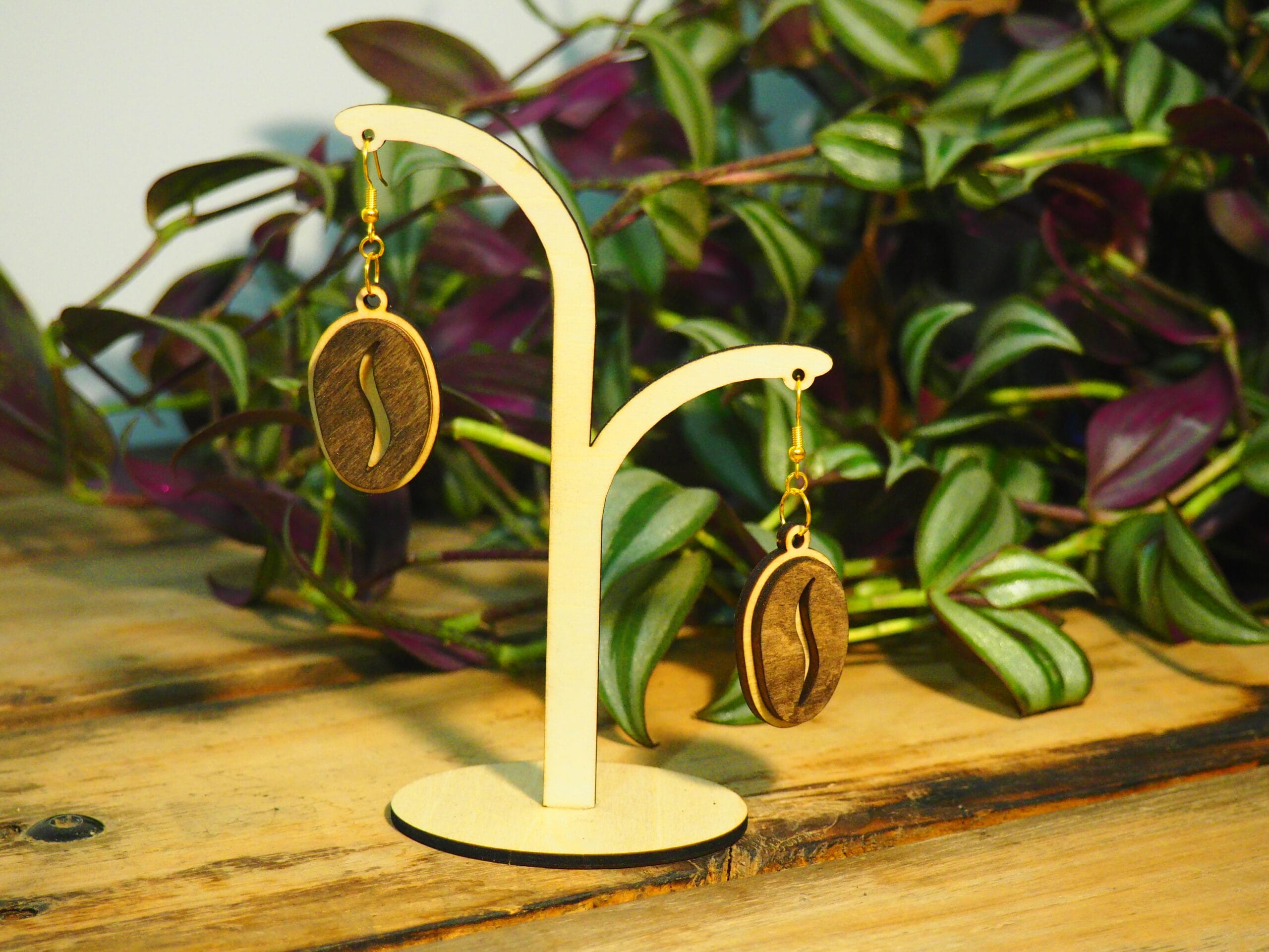 Boucles d’Oreilles Grains de café