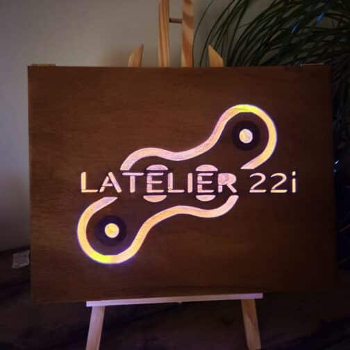 Cadre LED Logo Entreprise Personnalisé