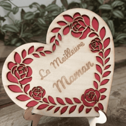 Cœur à Personnaliser Fête des Mères