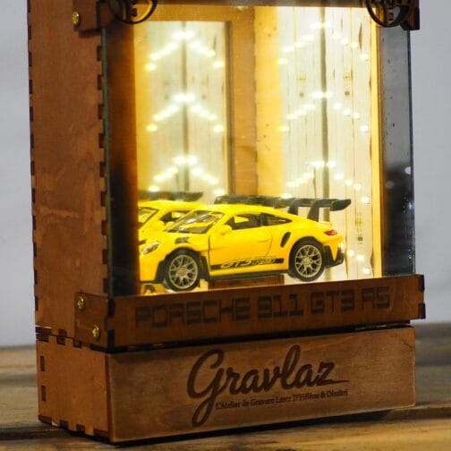 Vitrine Diorama Miroir Infini Porsche 911 GT3 RS