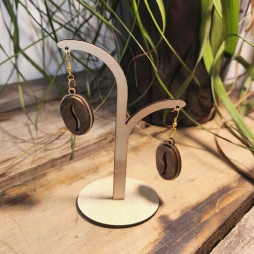 Boucles d'oreilles en bois